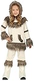 Fiestas GUiRCA Deluxe Kinder Eskimo Kostüm in Pelz u. Wildleder Optik - Alter 10-12 J. -...