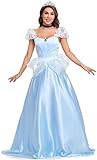 TRACYCY Damen Aschenputtel Kostüm Kleid Erwachsene Cosplay Cinderella Lang Abendkleid Verkleidung...