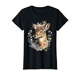 Reh, Hirsch, Reh Kostüm Damen, Reh Kostüm Mädchen, Trachten T-Shirt