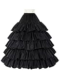 BEAUTELICATE Damen Reifrock Brautkleid Lang A-Linie Petticoat Rockabilly Barock Kleid Unterröcke...