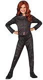 Rubie's - Black Widow Captain America Marvel Kinderkostüm, schwarz, S, 620767