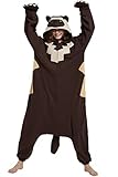 DarkCom Tier Onesie Halloween Cosplay Wolverine Kostüm Karneval Einteiliger Pyjamas Jumpsuit für...