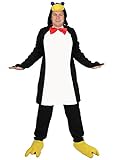 Foxxeo Pinguin Kostüm für Erwachsene - Tierkostüm Pinguinkostüm Tier schwarz weiß Fasching...