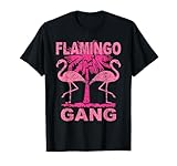 Flamingo Gang Motto Party Kostüm Mallorca Urlaub Geschenke T-Shirt