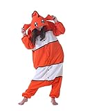 ULEEMARK Onesie Tier Damen Sleepwear Erwachsene Hoodie Tier Pyjamas Clownfisch-XL(178-187CM)