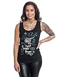 Alice im Wunderland - Damen Premium Tank Top - Crazy Chesire Cat (Grau) (S-L) (M)