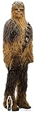 Offizielle Star Wars Ausschnitte, Pappe, Chewbacca Jedi, 195 x 55 x 195 cm