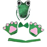 YKKJ Alligator Stirnband，Krokodil-Kostüm，für Fasching Karnevalskostüme.