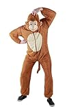 Foxxeo Affen Kostüm für Erwachsene - Herren Größe S-XXXXL - Tier Onesie Kostüme Damen Jumpsuit...