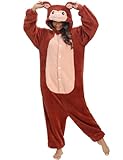 LATH.PIN Pyjamas Jumpsuit Affen Unisex Erwachsene Tier Onesie Cosplay Halloween Karneval Kostüme...