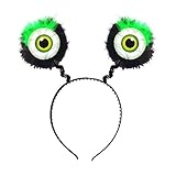 Widmann 09685 - Haarreif mit Augen und Federn, Accessoire, Monster, Mottoparty, Karneval