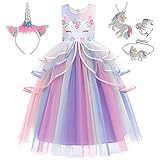 Tutu and Sian Einhorn Prinzessin Kostüm mit exquisitem Schmuck und Stirnband - Perfekt zum...