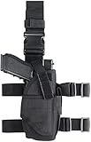 Gexgune Taktisch Beinholster für Pistolen Taktische Oberschenkel Rig Gun Holster mit Magazinbeutel...