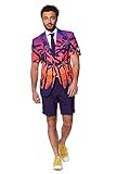 OppoSuits Sommeranzug für Herren - Sunset Palm Beach Outfit - schmale Passform - Inklusive...