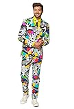 OppoSuits Lustige Verrückt Abschlussball Anzüge für Herren - Komplettes Set: Jackett, Hose und...