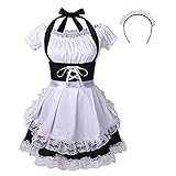 maxToonrain Damen-Kostüm, französisches Dienstmädchen, Anime, Cosplay, Outfit für Halloween...