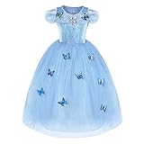 URAQT Prinzessin Kleid Mädchen, Verrücktes Kleid Partei Kostüm Outfit, Schmetterling Prinzessin...