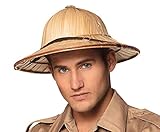 Boland 95464 -Tropenhelm Stroh, Safari, Ranger, Guide, Reisebegleiter, Hut, Kopfbedeckung,...