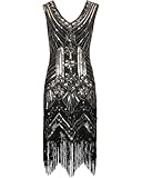 Ro Rox 1920er Abendkleid Kleid Flapper Lang Sommerkleid Vintage Gloria Cocktailkleid Damen Great...