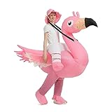 SHMIZZ Aufblasbares Kostüm Flamingo Kostüm für Erwachsene Halloween Aufblasbare Kostüme Karneval...