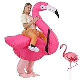 JASHKE Flamingo Aufblasbares Kostüm Flamingo Kostüm Erwachsener Aufblasbare Kostüme Frauen...