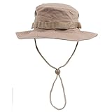 MFH Buschhut US mit Kinnband GI Boonie Rip Stop, M, Khaki