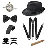 20er Jahre Accessoires Herren, Mafia Kostüm Herren, Peaky Blinders Kostüm, Gangster Kostüm Herren...