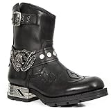 rackbone DJFOG Herren-Ritterstiefel, Biker-Stiefel, kurze Reitstiefel, mittelalterliche...