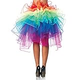 UTOVME Regenbogen Multicoloure Tute Roeckchen Ballett-Tanz-Rueschen Layered Tiered Kleid Rock