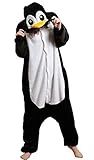 Lustiger Pinguin Kostüm Adult Animal Pyjamas Unisex Erwachsene Schlafanzug Damen mit Knopfleiste...