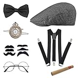 20er Jahre Kostüm Herren Accessoires, Mafia Kostüm Herren, Peaky Blinders Kostüm, Kostüm Party...