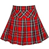 Mädchen Rock Zurück Schule Uniform rot Tartan Rock Gr. 140-146