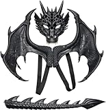 Drachenflügel,Dragon Wings,Halloween Drachen Maske,Drachen Cosplay Kostüm,Drachenmaske Kostüm...