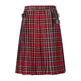 Schottischer Kilt Herren Klassischer Kariert Kilt Highland Irish Tartan Utility Kilts Schotte...