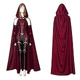 XehCaol Scarlet Witch Kostüm，Wanda Maximoff Kostüm mit Krone Halloween Kostüm Requisiten...