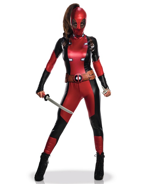 Deadpool Kostüm Damen Frauen Erwachsene